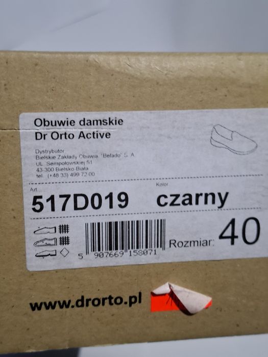 Nowe buty Dr Orto Active adidasy damskie 517d019 rozmiar 40
