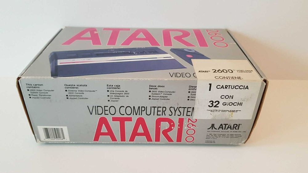 Consola Nova Atari 2600 Completa na Caixa com 32 Jogos