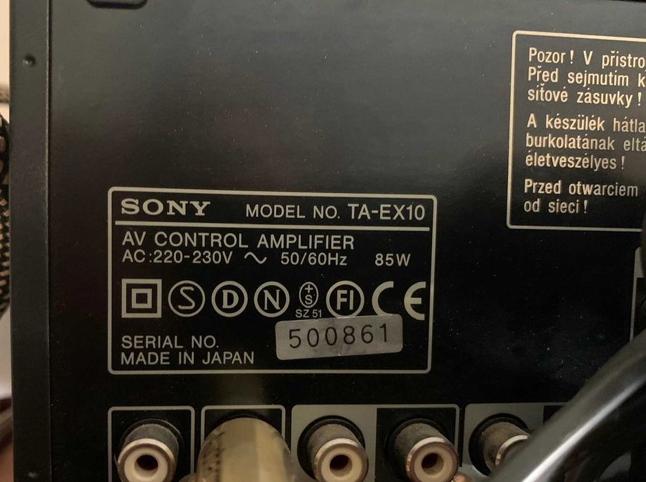Продам усилитель sony ta-ex 10 , колонки ex sa 100