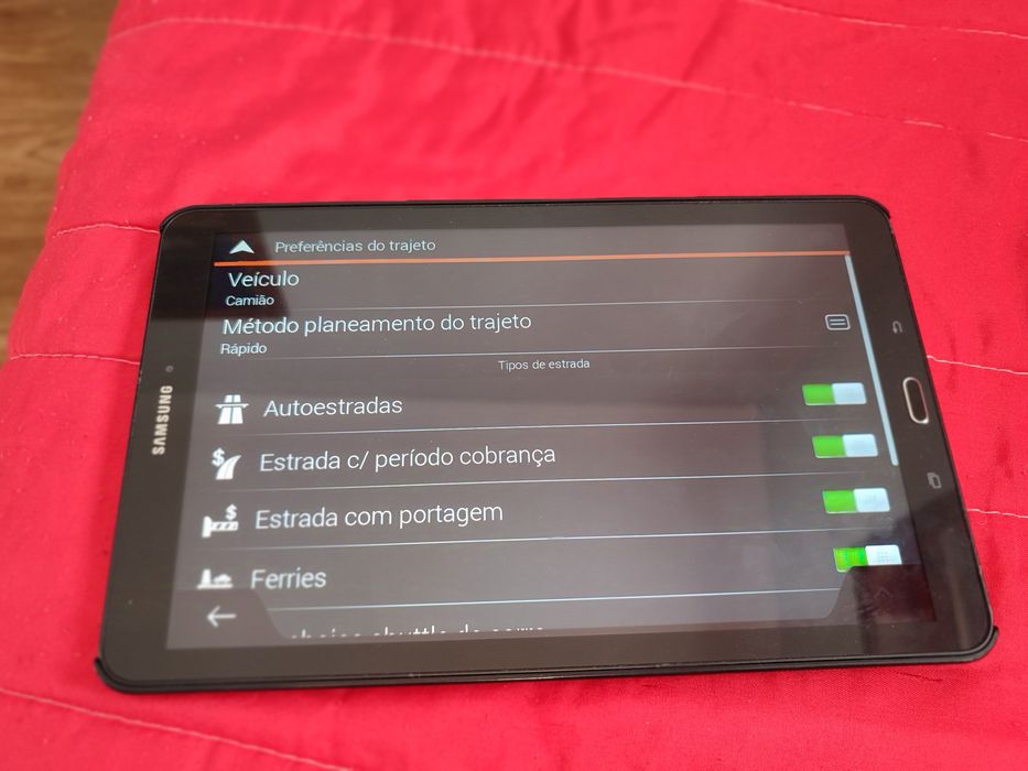 Tablet Samsung tab E 10 com GPS
