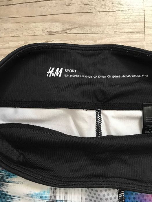 H&M Sport dziewczęce legginsy sportowe 146/152cm 10-12 lat