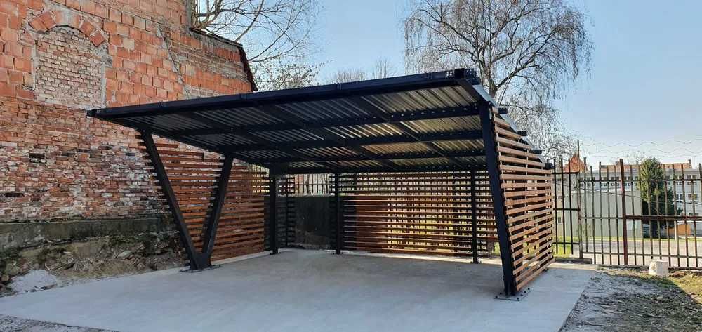 Carport Wiata garażowa dwustanowiskowa