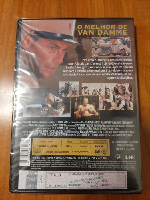 Dvd - A legião dos duros Novo Selado