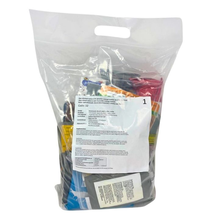 Holenderska Wojskowa Racja Żywnościowa - MRE 36h 5000 kcal (menu 1-8)