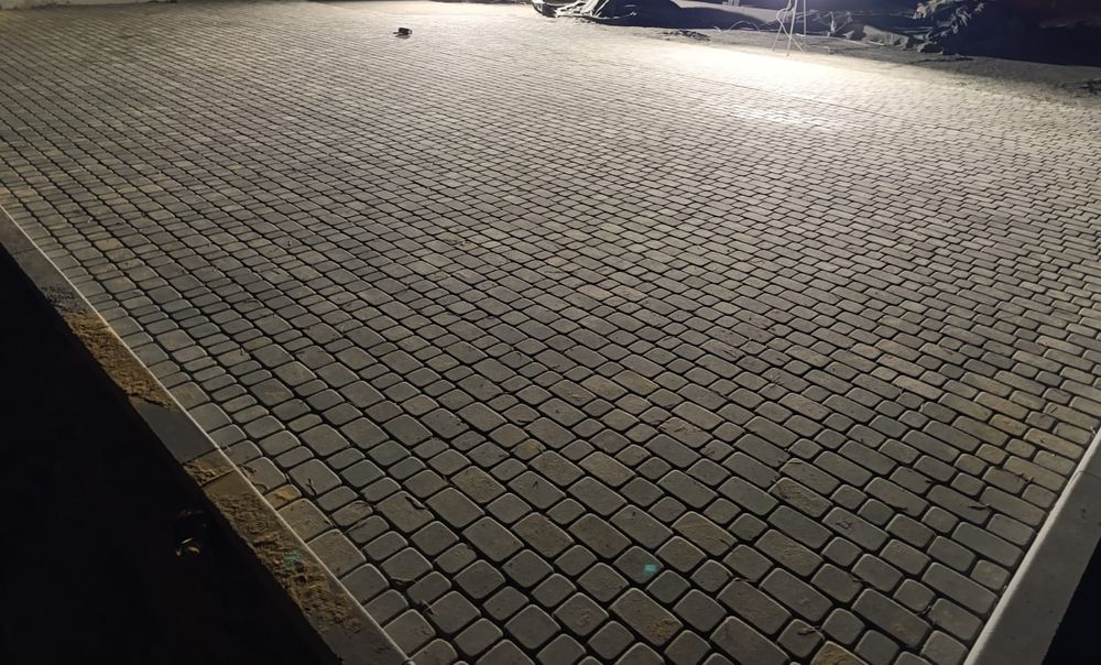 Укладка тротуарной плитки