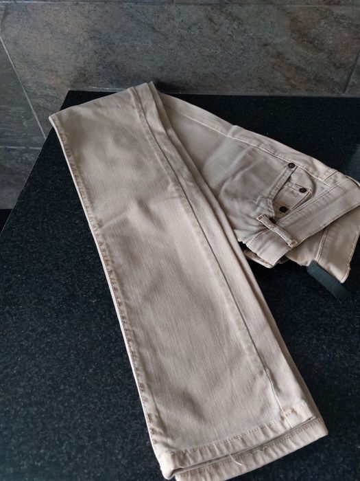 Calças de homem creme 38