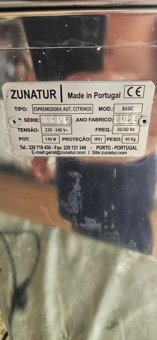 Maquina de Sumo de Laranja - ZUNATUR - como nova