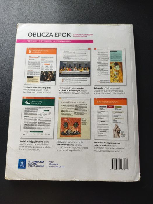 Książka do klasy 1. Język polski oblicza epok 1.1