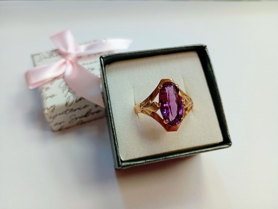 Pierścionek złoty z oczkiem 5,71g, 14karat, R.23; Komis Jasło Igielna