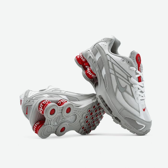 Кросівки Кроссовки Nike Shox Ride 2 Supreme White Red Белый Білий Кросовки демісезон