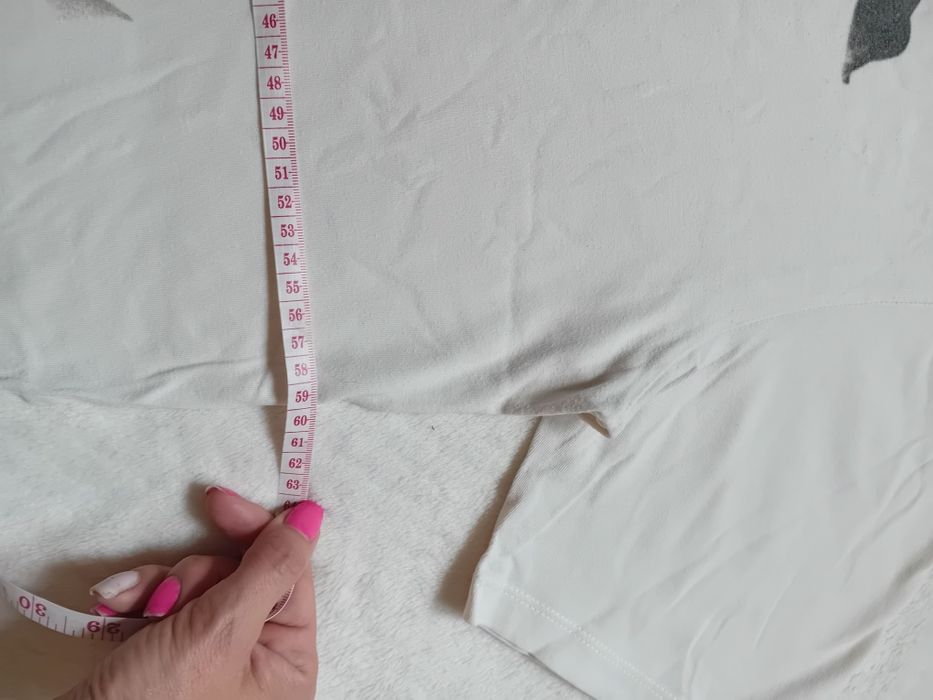 #Reserved T-shirt kremowy #Tupac