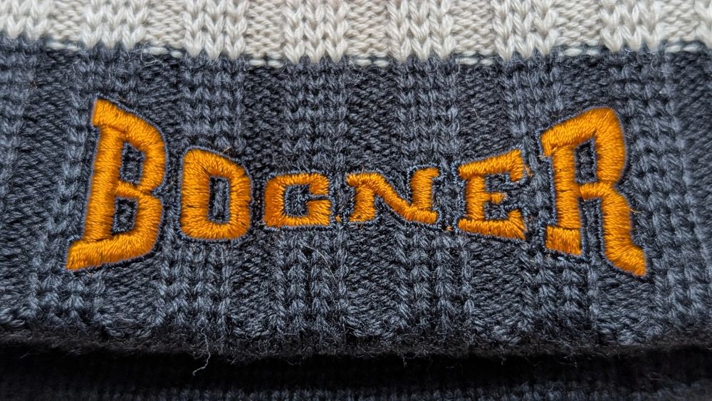 Шапка біні Bogner помаранчева з фліс підкладкою