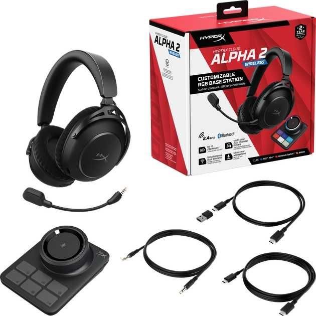 Безпровідні навушники HyperX Cloud Alpha 2 Wireless Black (AJ5C7AA)