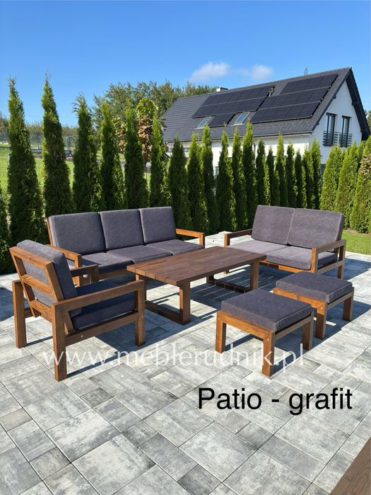 Meble tarasowe ogrodowe patio drewniane 8-osobowy wysylka caly kraj