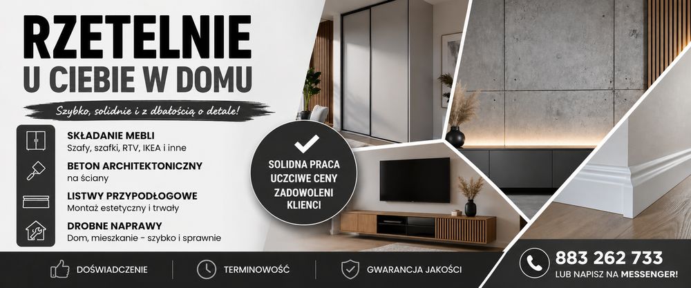 Złota rączka - Meble, Ściany i wiele innych