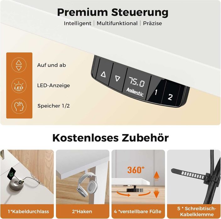 Nowe biurko gamingowe / elektryczne / 140x80 cm/ narożne /  W5!