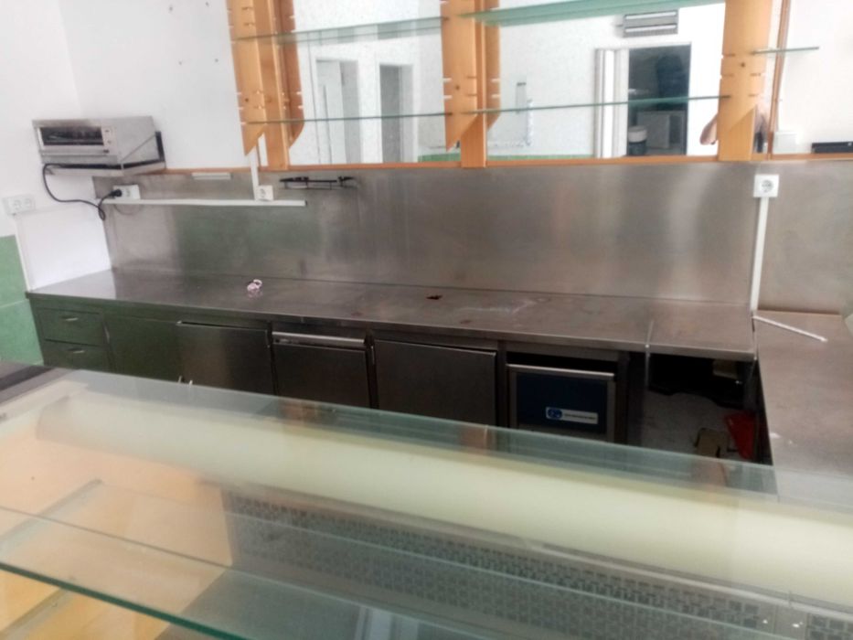 Balcão  inox para café
