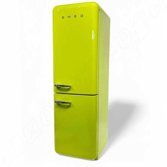 Холодильник SMEG / СМЕГ FAB32RLI5, ретро, 2-кам. лайм