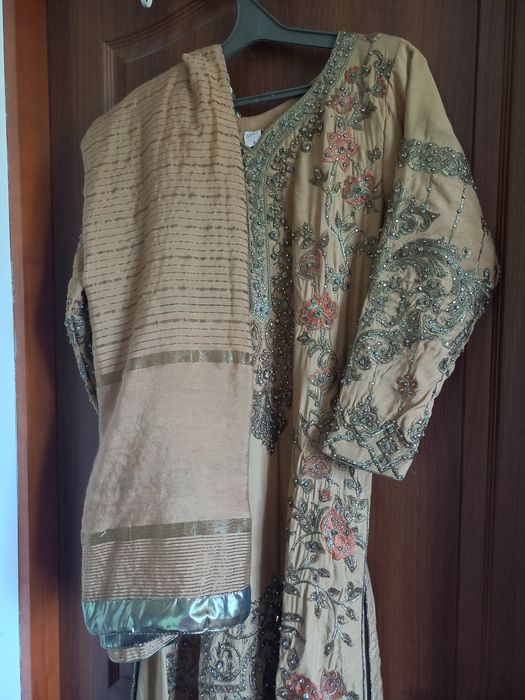 Пенджабі туніка, штани, накидка, дупата святкова р.S