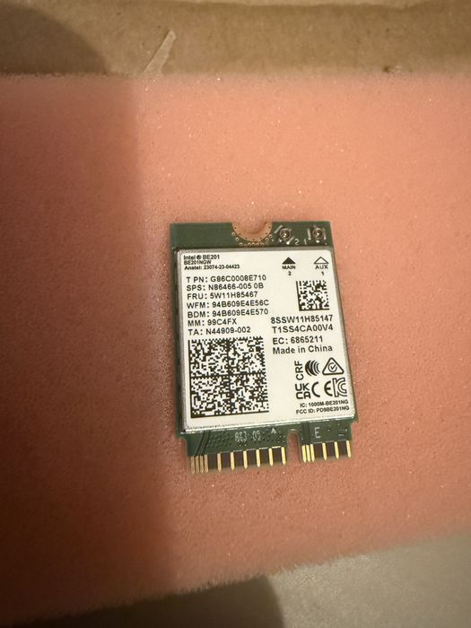 Karta Sieciowa INTEL BE201 Wi-Fi 7 + Bluetooth 5.4 - M.2 CNVio3