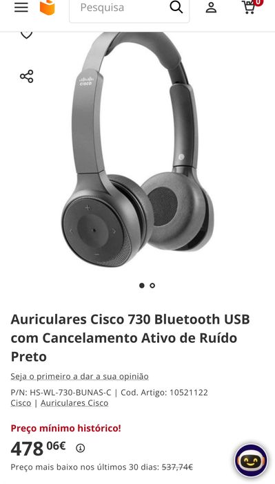 Auriculares Bluetooth Cisco Headset 730