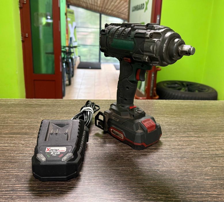 Akumulatorowy Klucz Udarowy Parkside Passk 20-Li + Bateria + Ładowarka