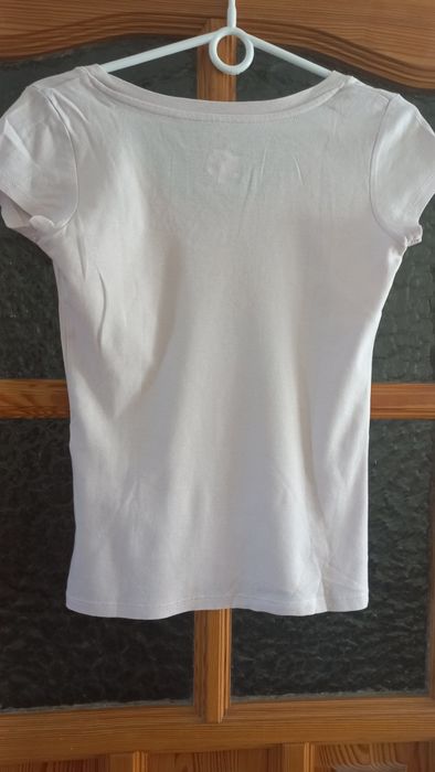 CAMAIEU koszulka/T-shirt pudrowy róż, roz. S