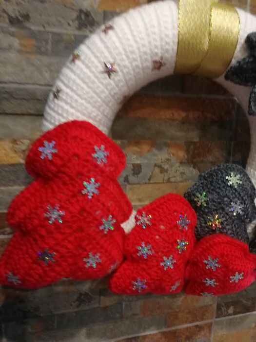 Wianek świąteczny zimoway bozonarodzeniowy