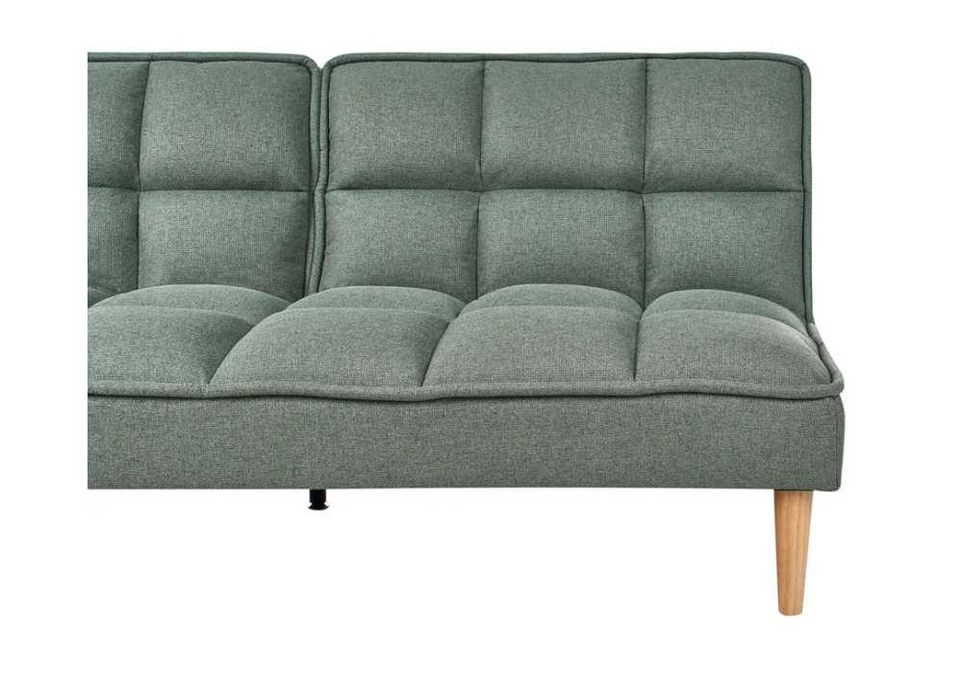 Sofá-cama Beliani 3 lugares SILJAN Tecido Verde claro
