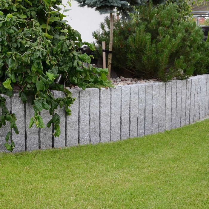 Palisada Opornik Blok Kostka Granitowa Schody Taras Ogród Rabata Obrzeża Krawężniki Granitowe Kamień Naturalny Granit G603