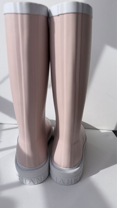 Kalosze  Chanel Różowe /Pink