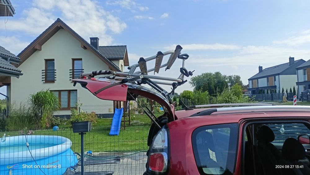 Bagażnik na 3 rowery na klape
