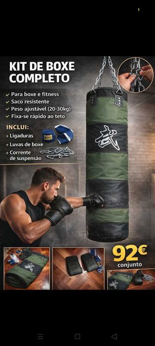 Máquina Ginásio 129€. Oferta de Saco box