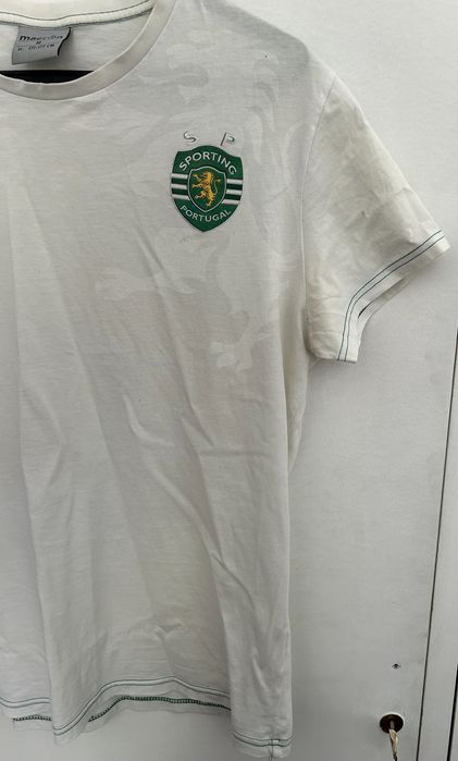T-Shirt SCP Sporting Clube de Portugal Macron / Treino (Tamanho M)
