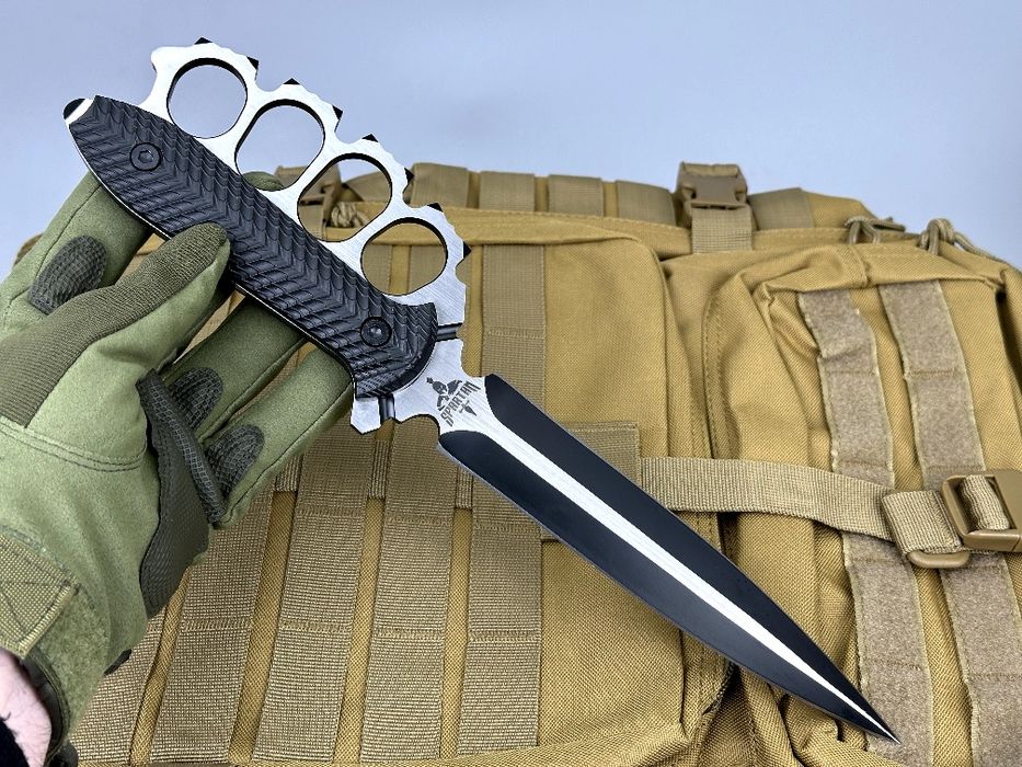 Тактичний ніж Фултанг.  Нож с защитой для руки