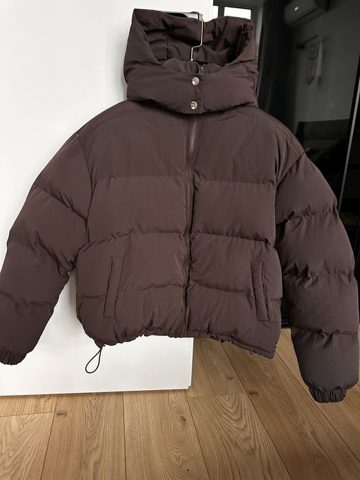 Пуховик, пуфер Hellostore шоколадного кольору