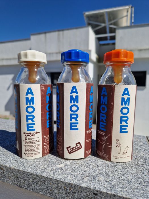 Biberon vidro antigo português