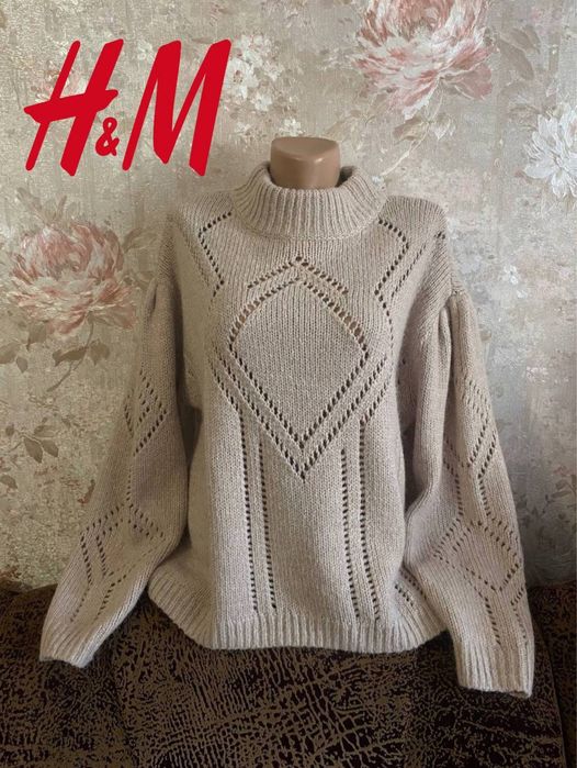 H&M свитер светр оверсайз альпака