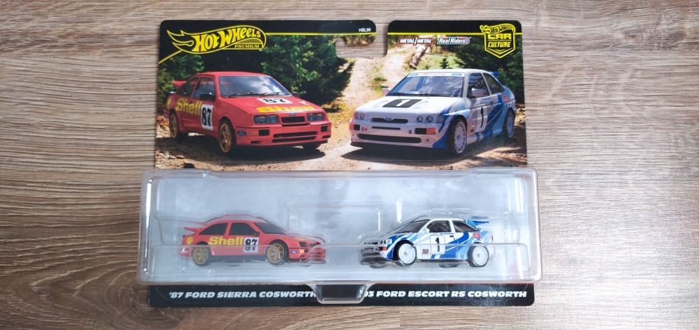 Hot Wheels 2 pak Ford Rally Sierra Escort Premium Car Culture