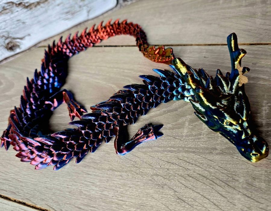 Wyprzedaż!! Duża ruchoma figurka 3D Smok nowy
