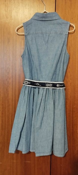 Vestido de ganga Ralph Lauren - 7 anos - COMO NOVO