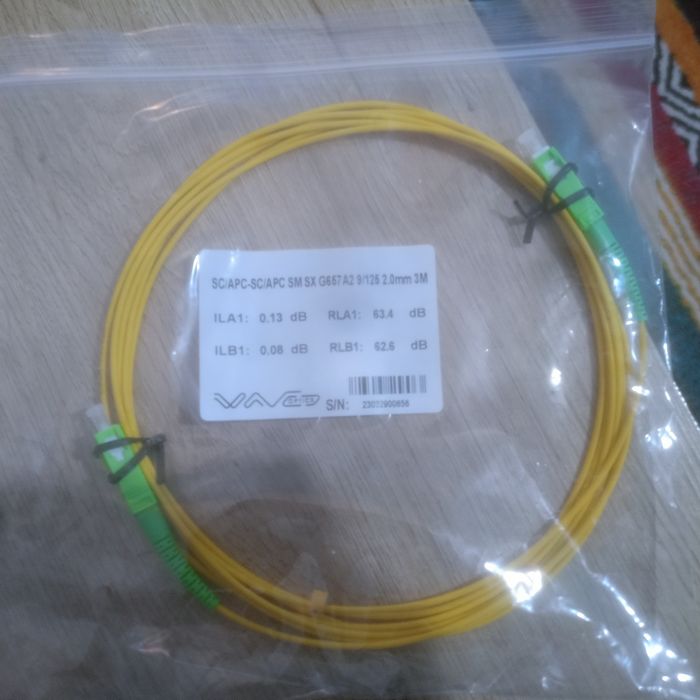 Patchcord światłowodowy SC/APC - SC/APC 3m