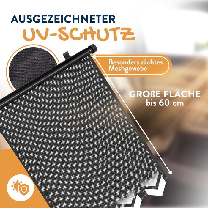 Roleta przeciwsłoneczna do samochodu rozsuwana dla dzieci