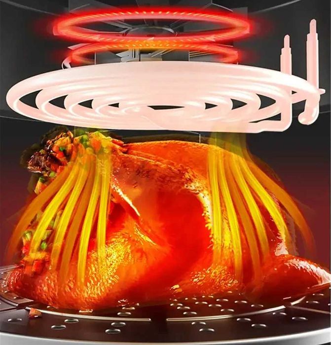 Безмасляная фритюрница(аэрогриль) с чашей Air Fryer BW-3011 4л 1200W