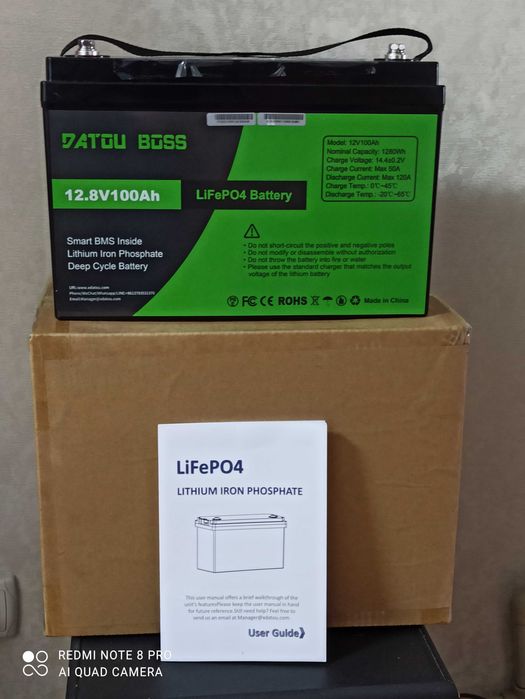 В наявності Акумулятор Datou Boss LiFePO4 100Ah 12V з BMS