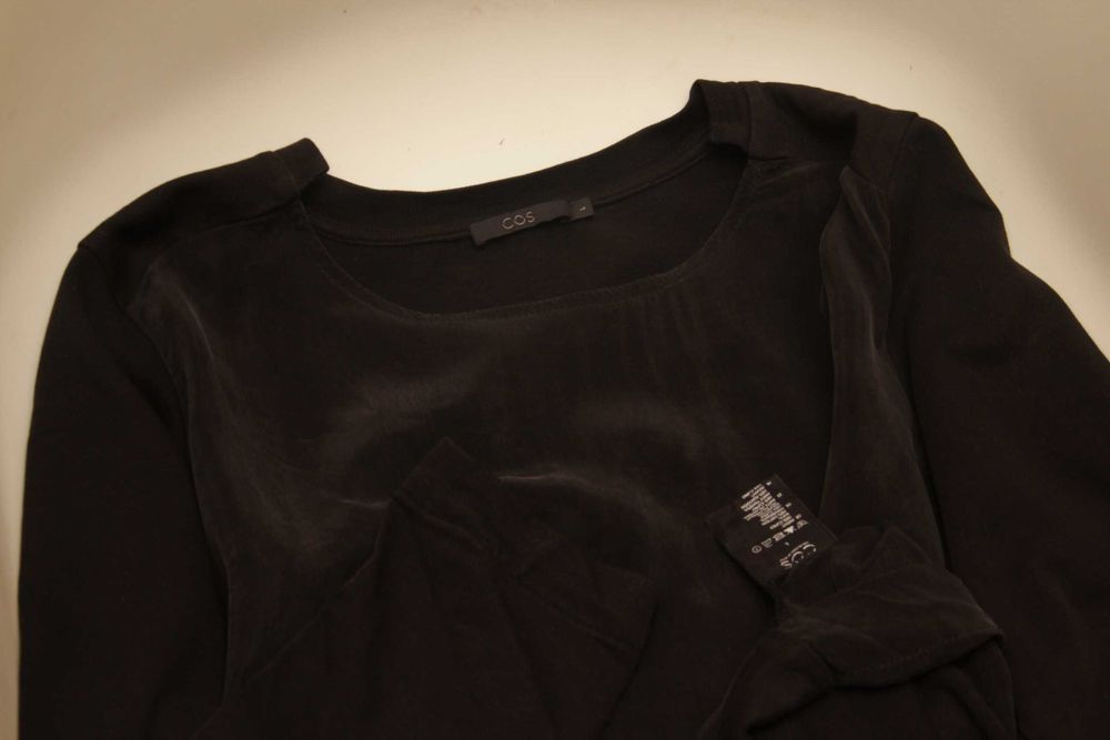 COS L блуза из хлопка и cupro