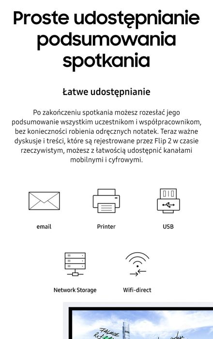 Monitor dotykowy Flipchart Samsung Flip WM55R
