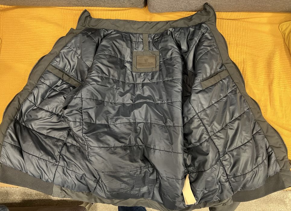 Blusão impermeável Massimo Dutti azul escuro