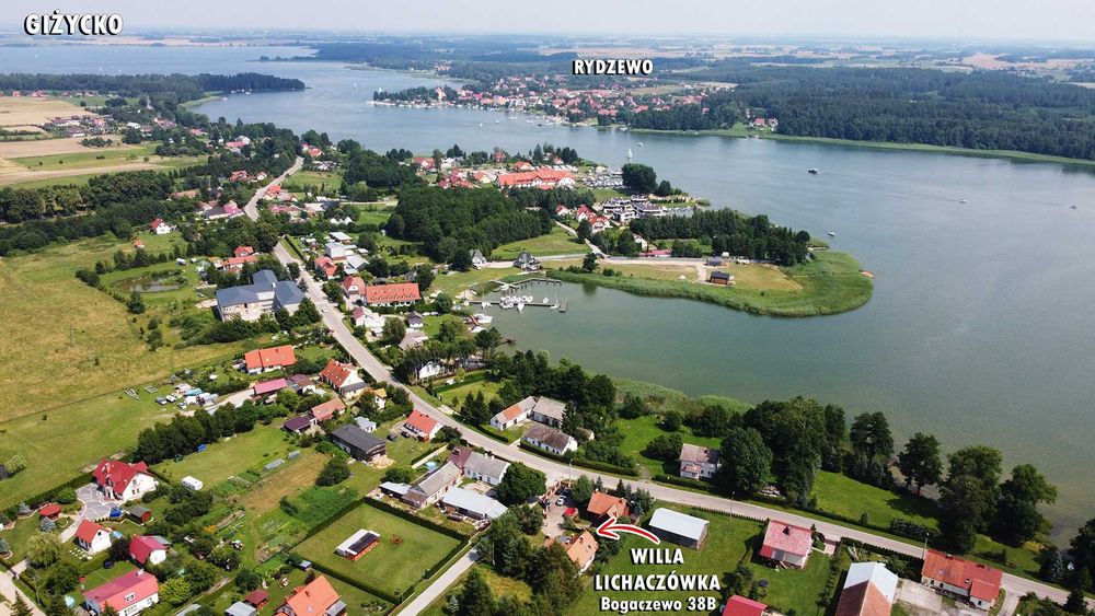 Willa Lichaczówka, dom Mazury, 15 osób, Bogaczewo k. Giżycka nad jeziorem Bocznym