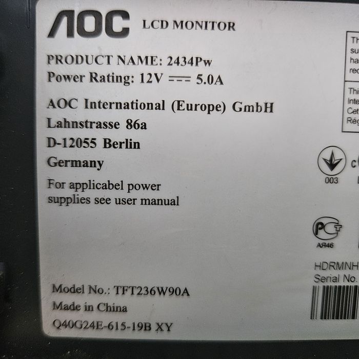 Sprzedam używany Monitor AOC